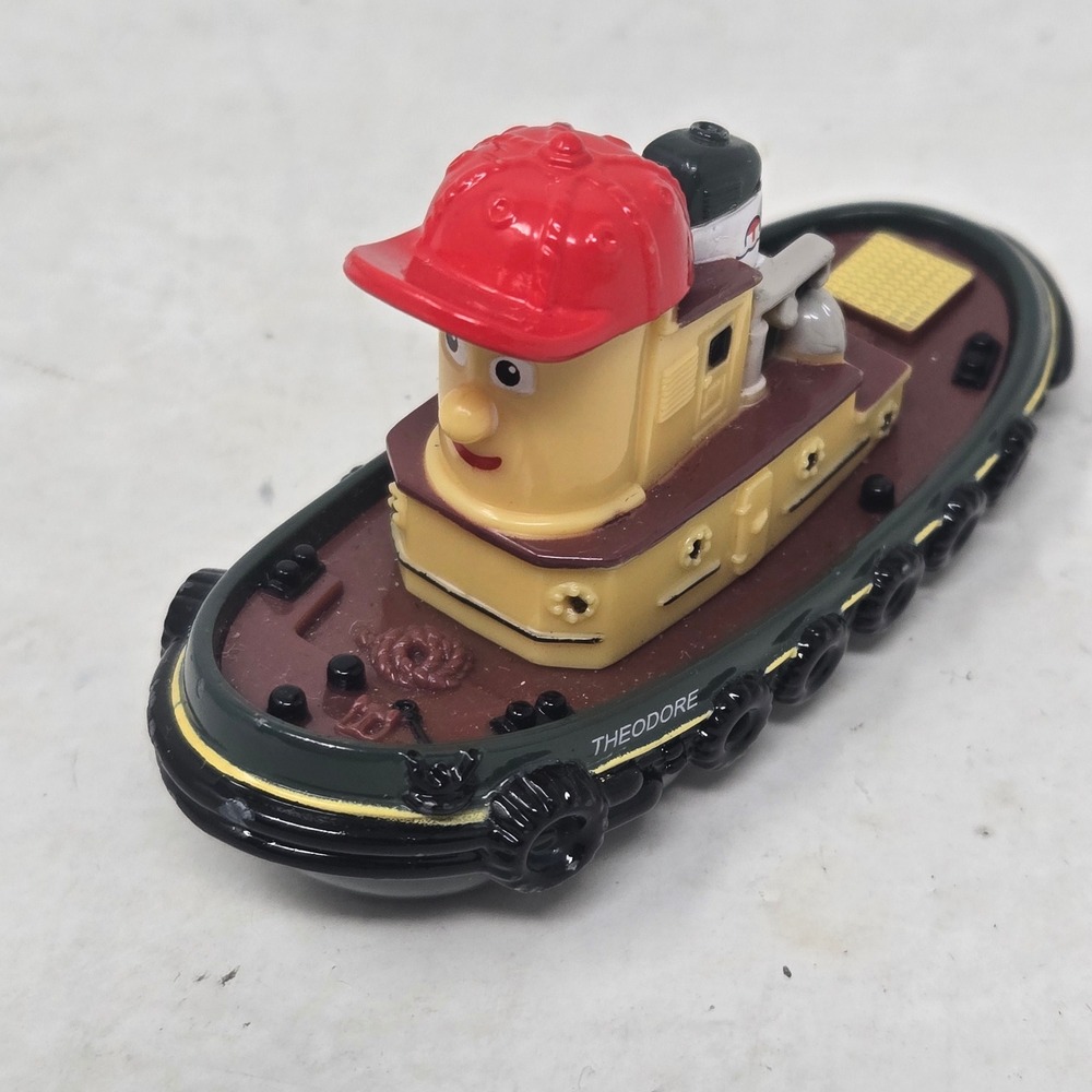 Ertl Theodore Tugboat Diecast Toy Boat Red Hat Vintage 1998 1838Q